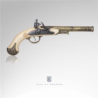Engelsk Lucknow-pistol fra det 18. århundrede